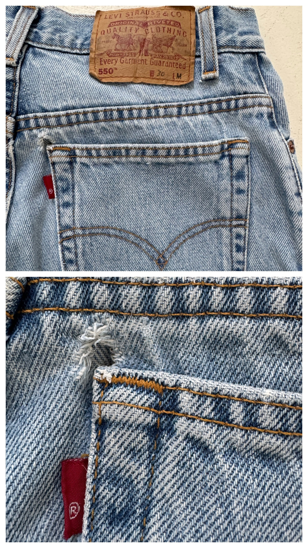 W29 Levis 550 Y2K Vintage