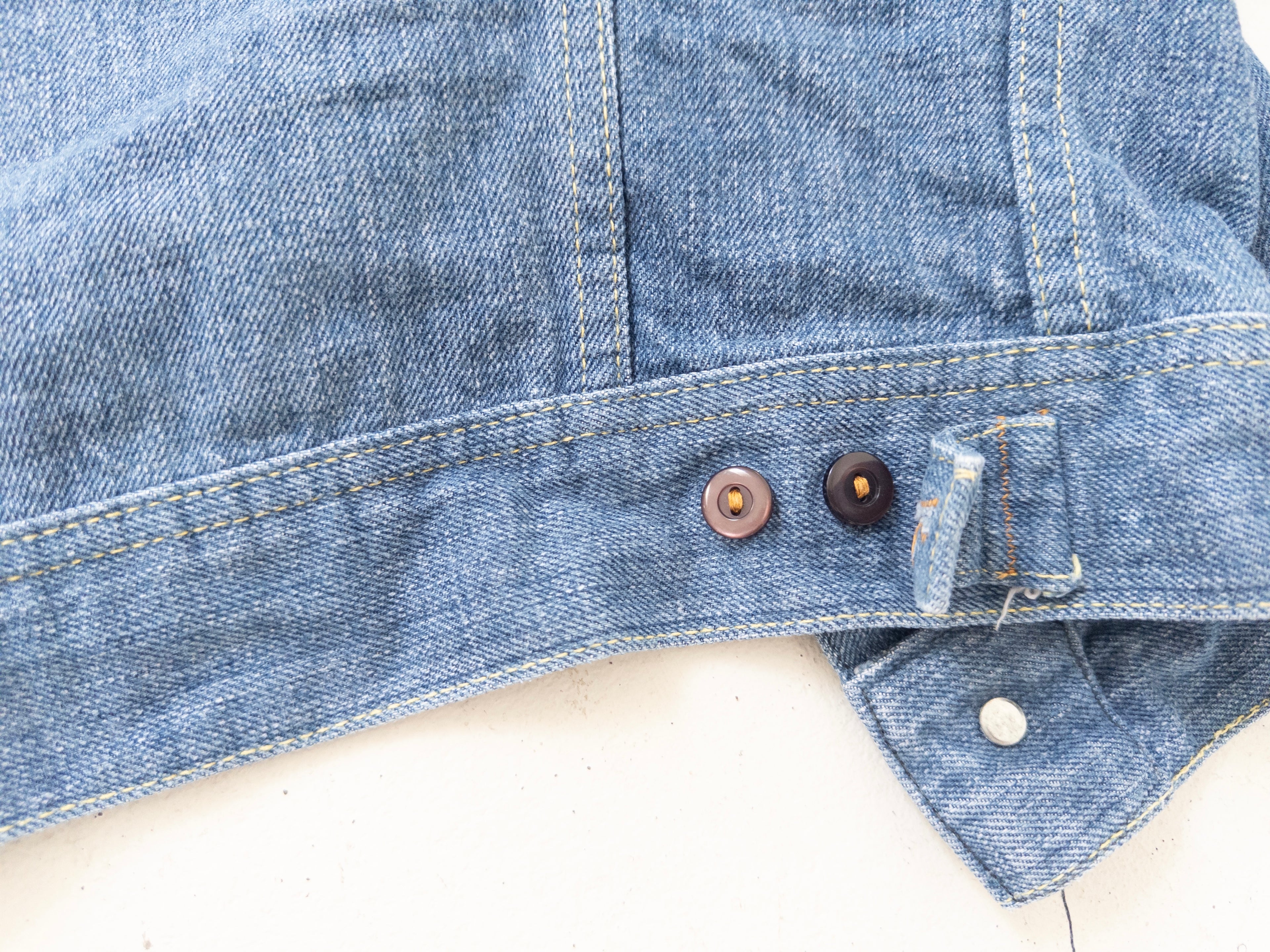 Gr. XS - S Lee Jeansjacke 70s Vintage Made in USA