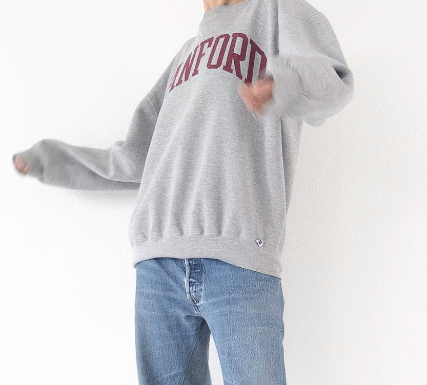 Gr.XL Russell Athletic Stanford Sweater 90s Vintage Made in USA