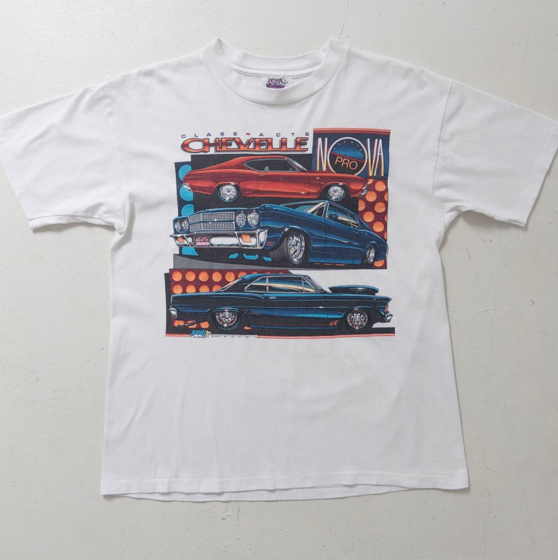 Gr. L Andy's Tee Shirts Chevrolet Chevelle Nova Pro Class Acts T-Shirt 90s Vintage Made in USA
