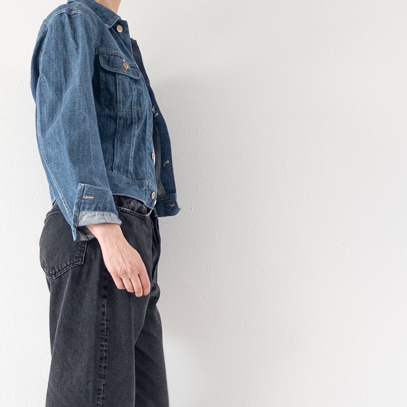 Gr. XS - S Lee Jeansjacke 70s Vintage Made in USA