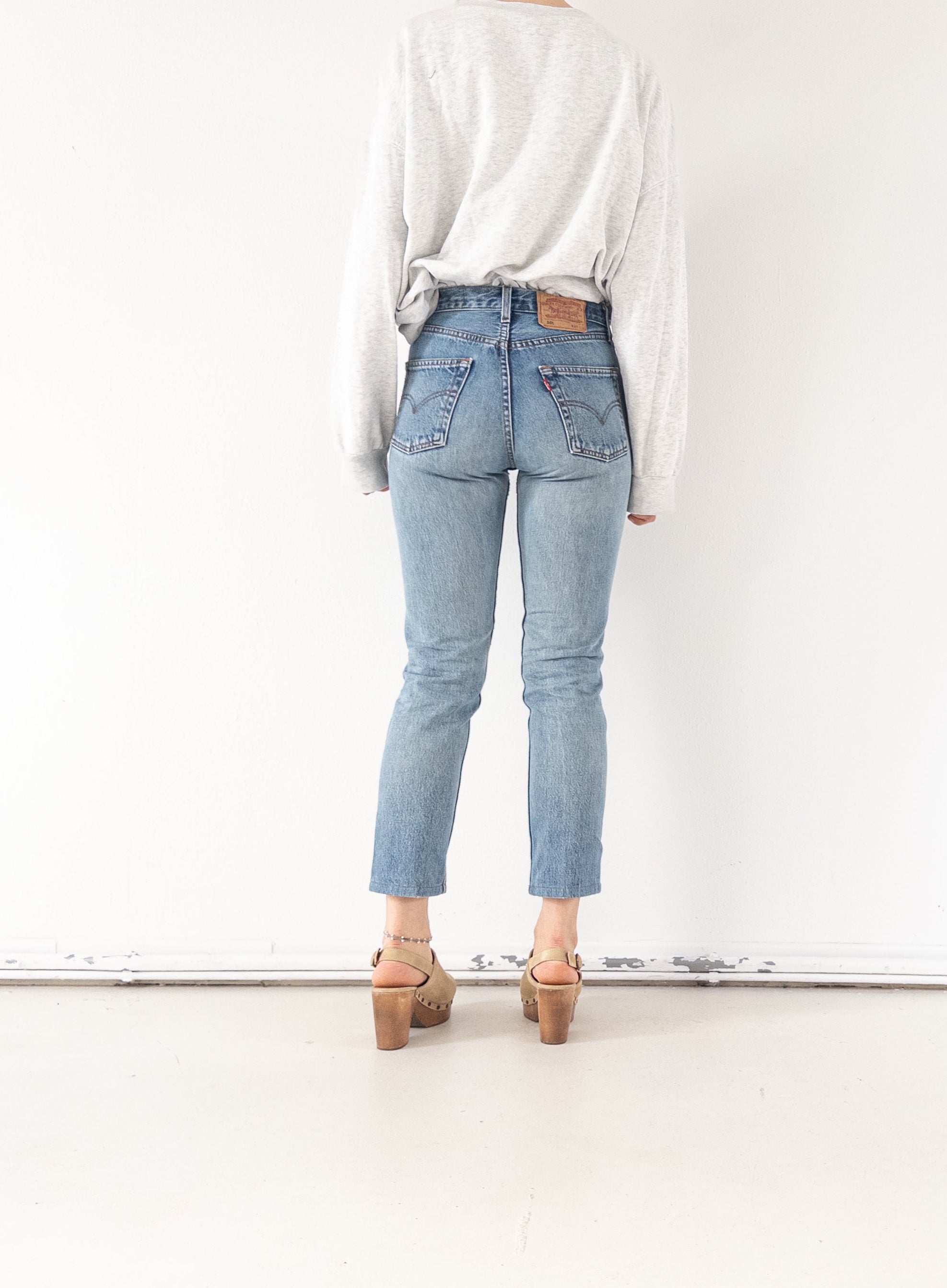 Gr. 25 Levis 501 90s Vintage Made in Poland Reworked