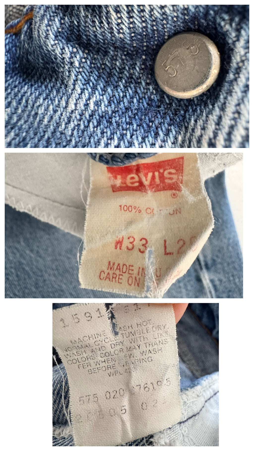 RESERVIERT***W31 Levis 505 90s Vintage Made in USA