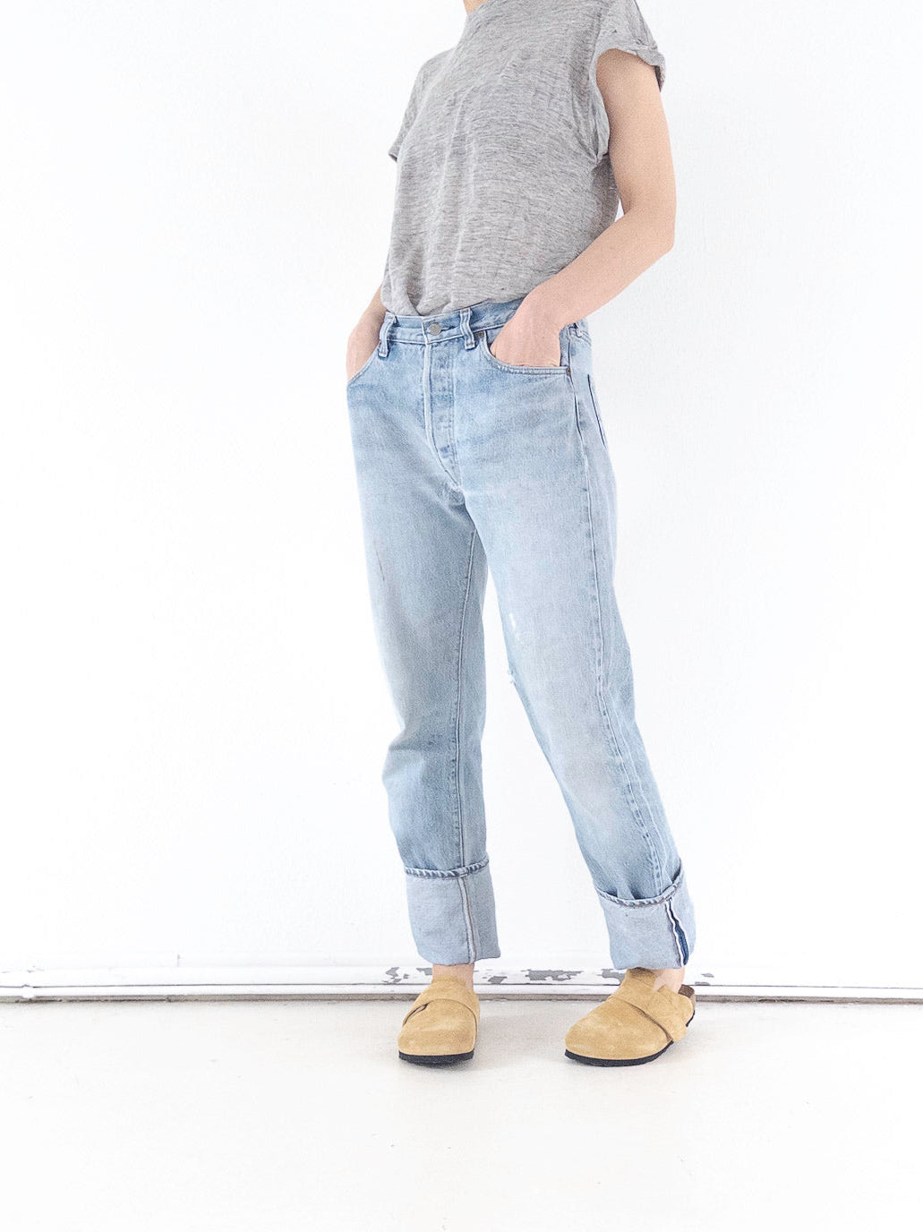 W32 L36 Levis 501 Selvedge Redline 80s Vintage Made in USA