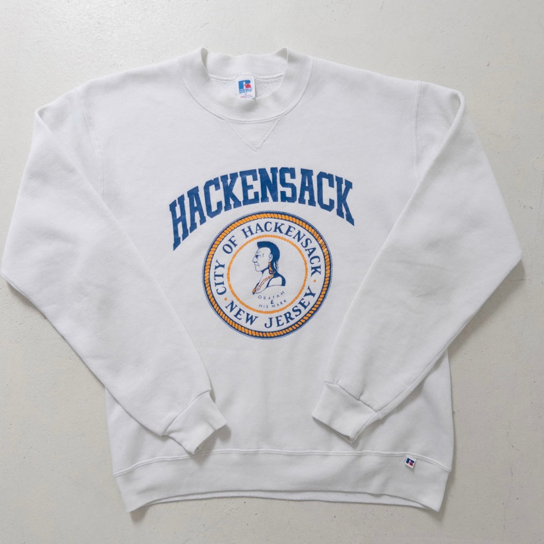 Gr.M Russell Athletic Hackensack New Jersey Crewneck 80s Vintage Made in USA