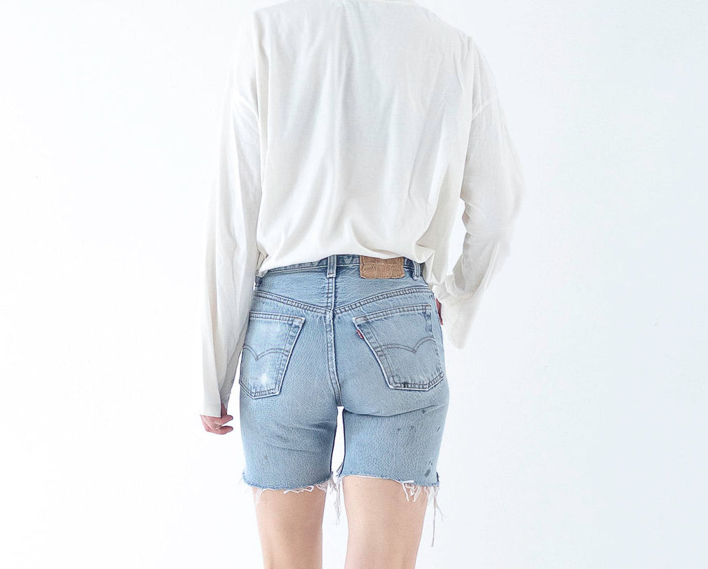 W25 - 26 Levis 501 Shorts| Cutoffs | 80s Vintage Made in USA