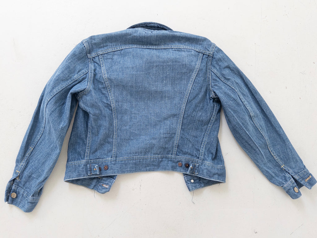 Gr. XS - S Lee Jeansjacke 70s Vintage Made in USA