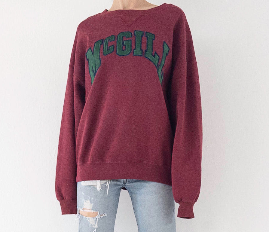 Gr.XL Russell Athletic Mcgill College Sweater 90s Vintage Made in USA