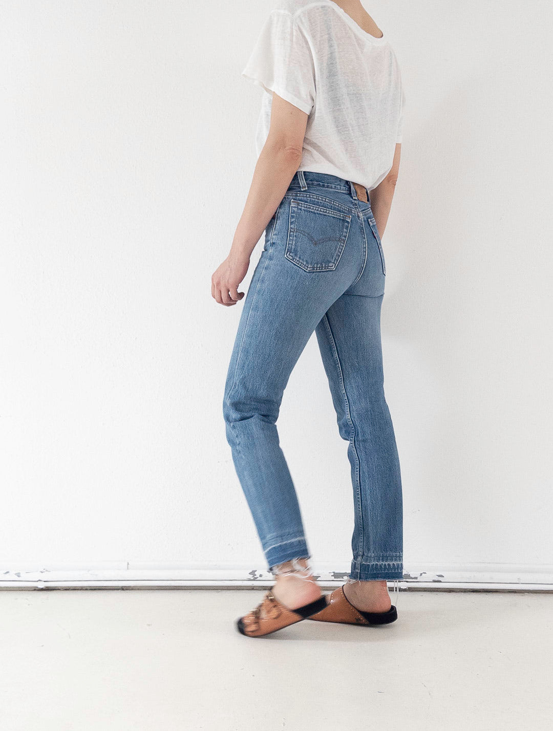 W25 L30 Levis 501 Student Reworked 90s Vintage Made in USA