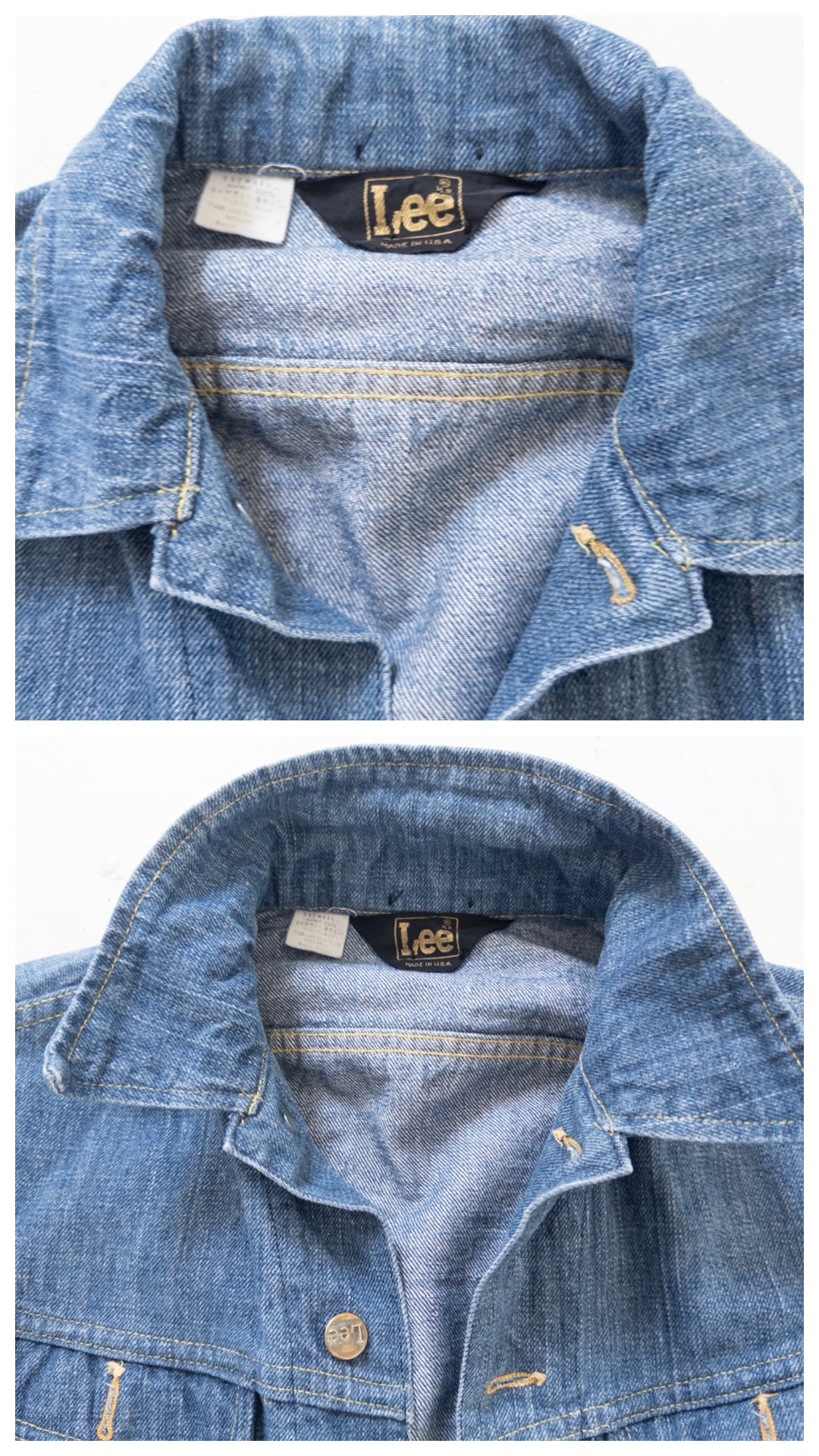 Gr. XS - S Lee Jeansjacke 70s Vintage Made in USA