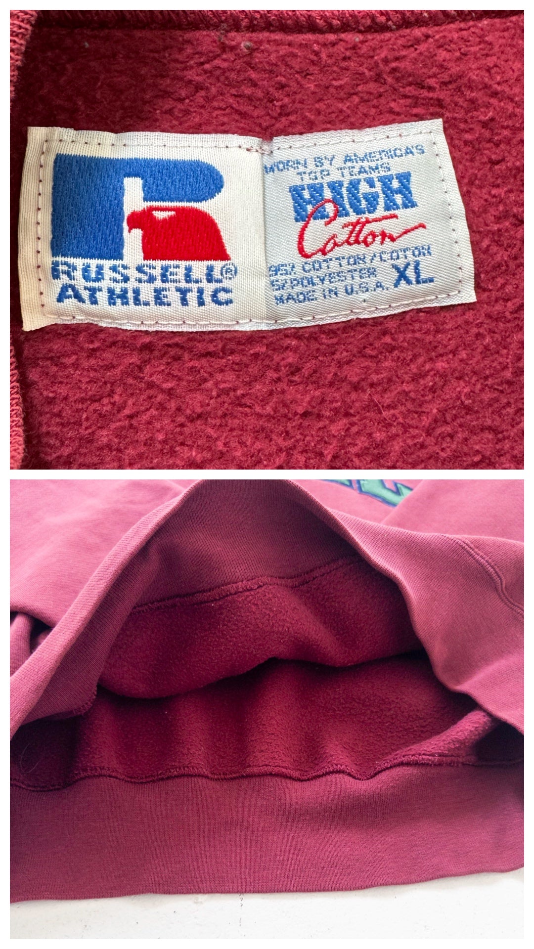 Gr.XL Russell Athletic Mcgill College Sweater 90s Vintage Made in USA