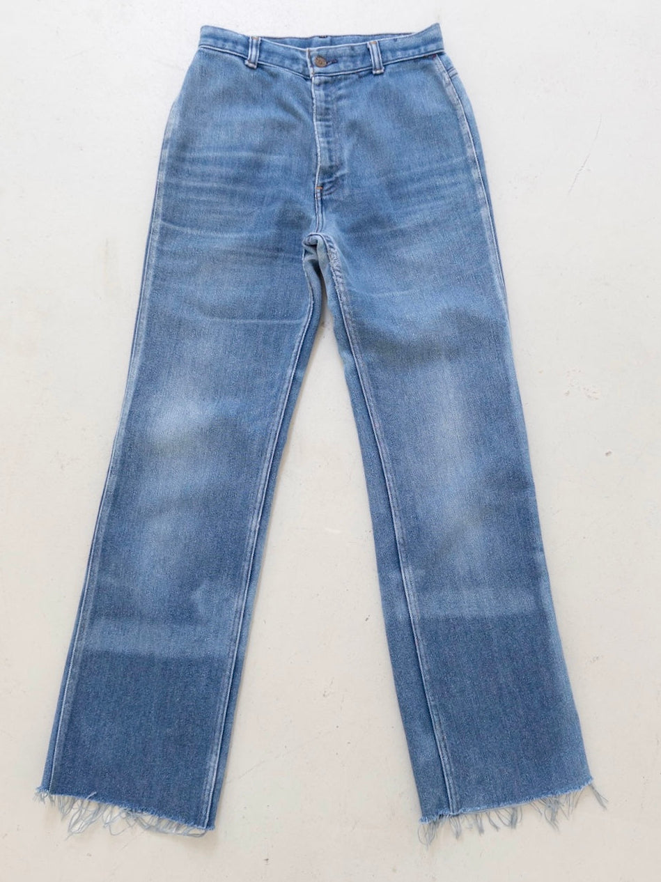 W26 - 27 L30 Levis Cropped Schlaghose 70s Vintage Made in USA