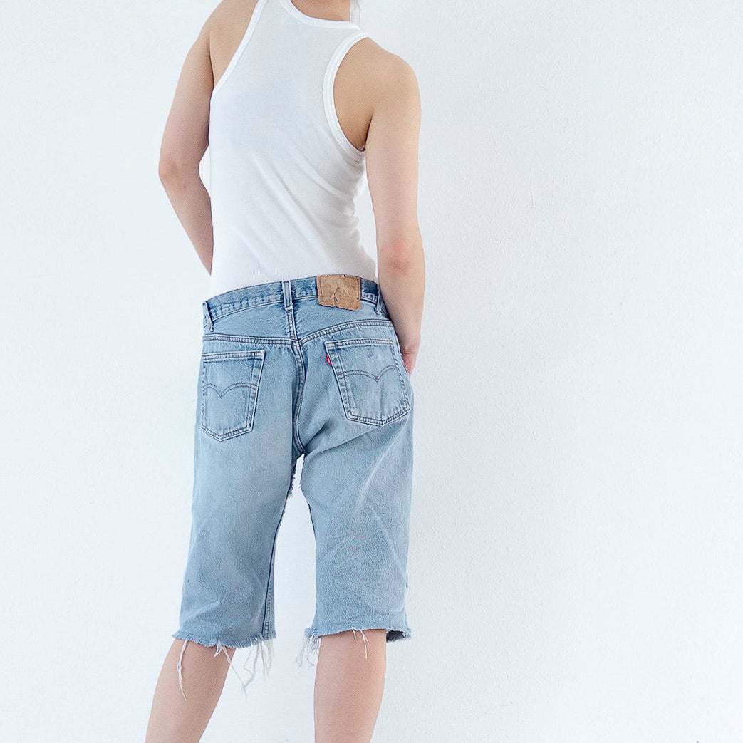 W32 Levis 501 Boyfriend Shorts| Bermudas | 80s Vintage Made in USA
