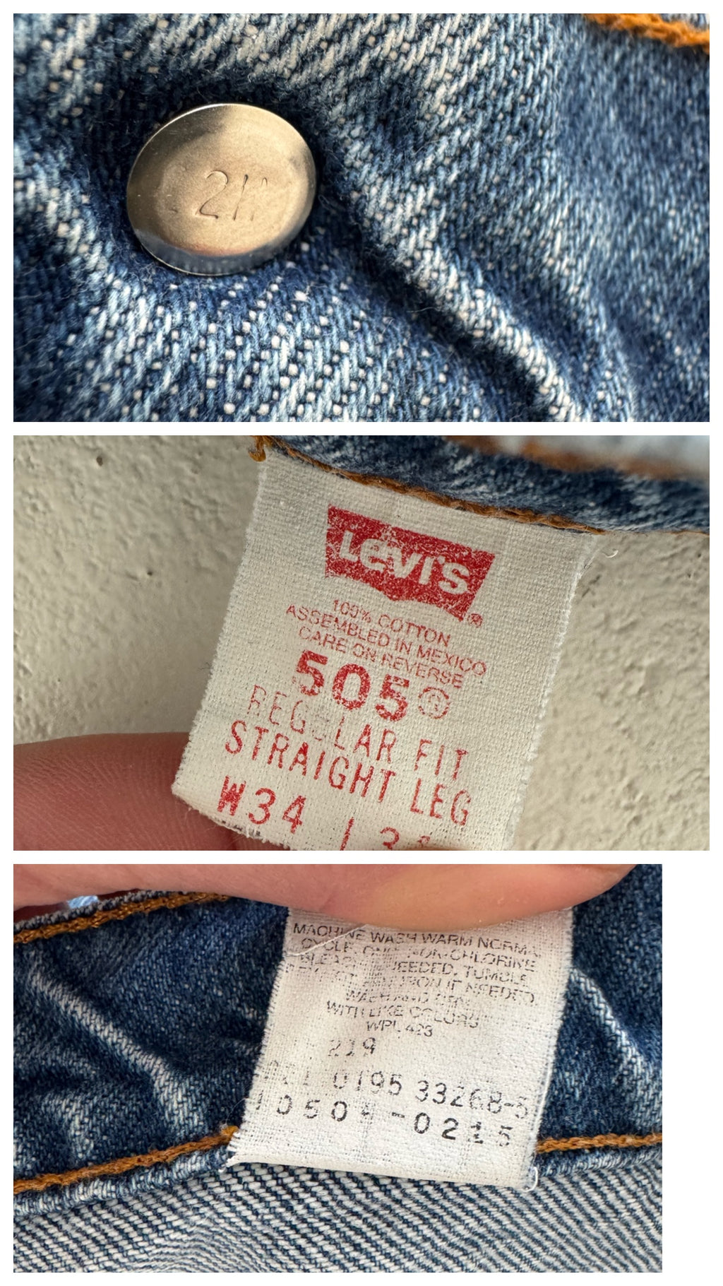 W33 Levis 505 Shorts 90s Vintage Cutoffs