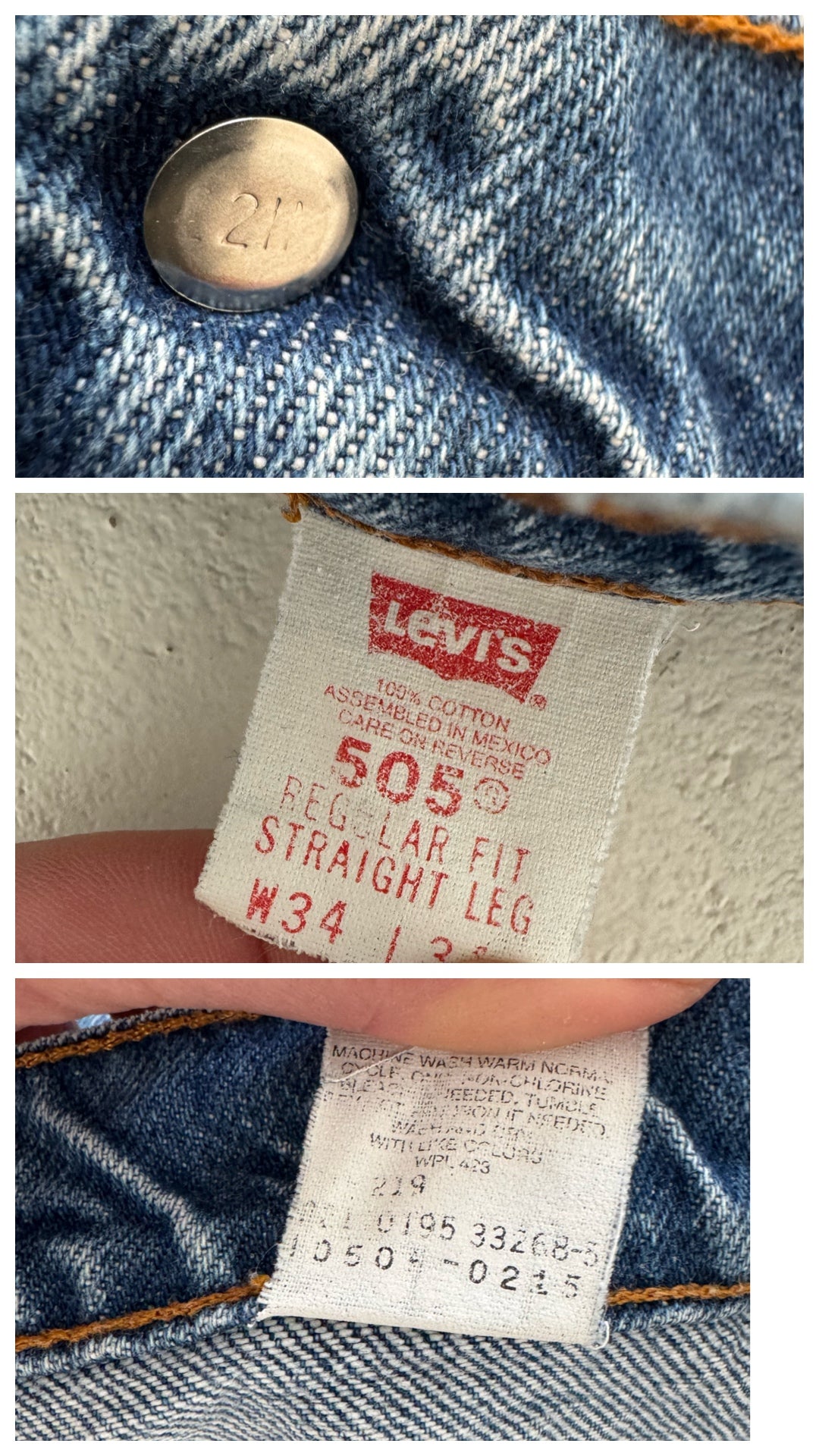 W33 Levis 505 Shorts 90s Vintage Cutoffs