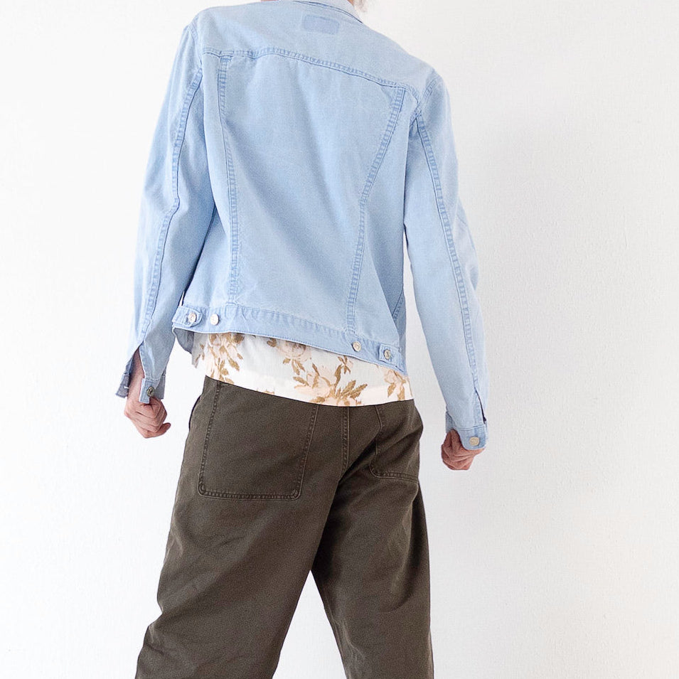 Gr. M Levis Jacke Babyblue 80s Vintage Made in France