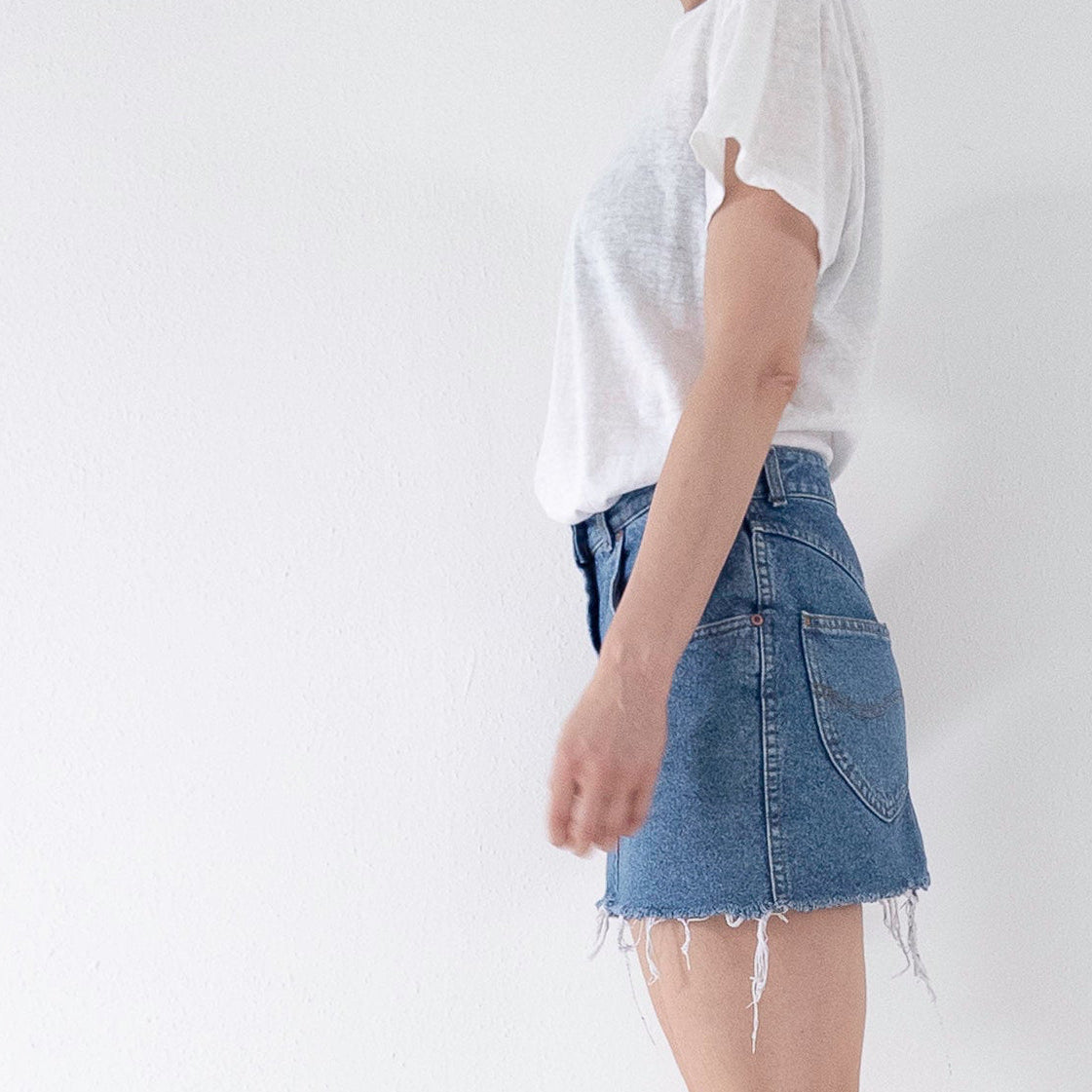 W25 W26 Lee Gossip Minirock Basic Skirt 80s Vintage