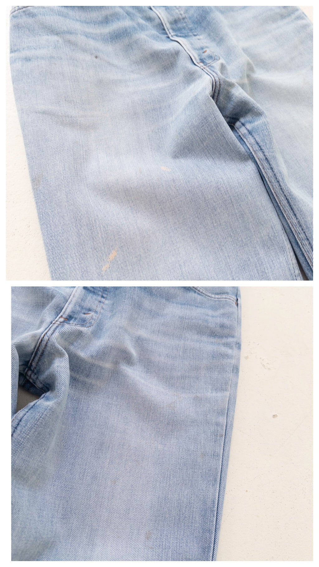 W31 -32 L36 Levis Cigarette Jeans 70s Vintage Made in Belgium