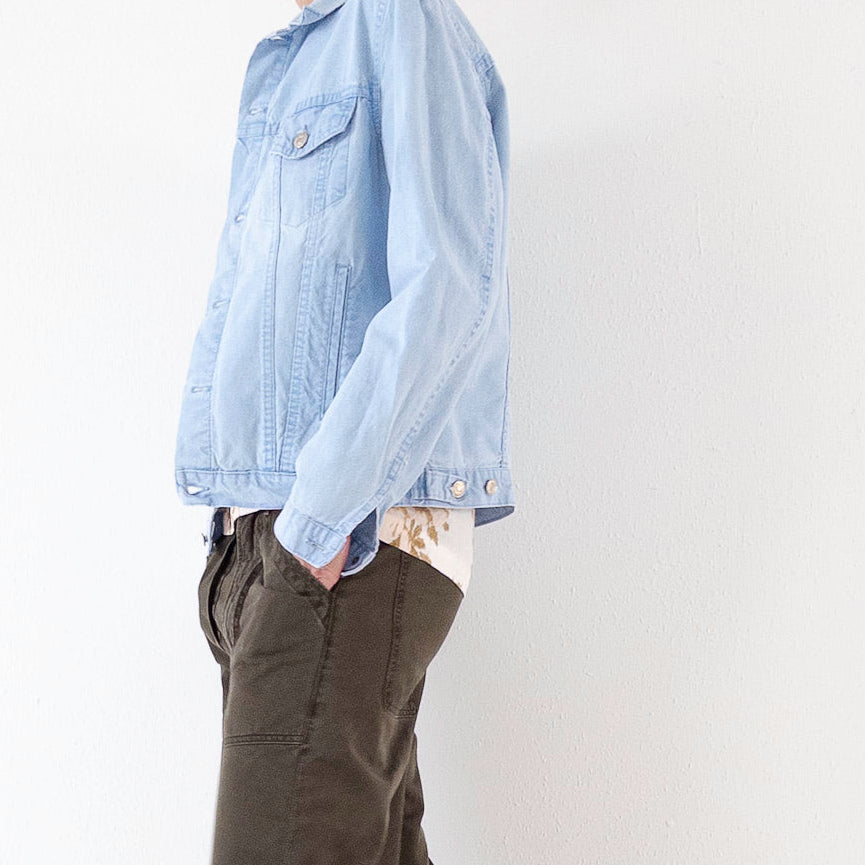 Gr. M Levis Jacke Babyblue 80s Vintage Made in France