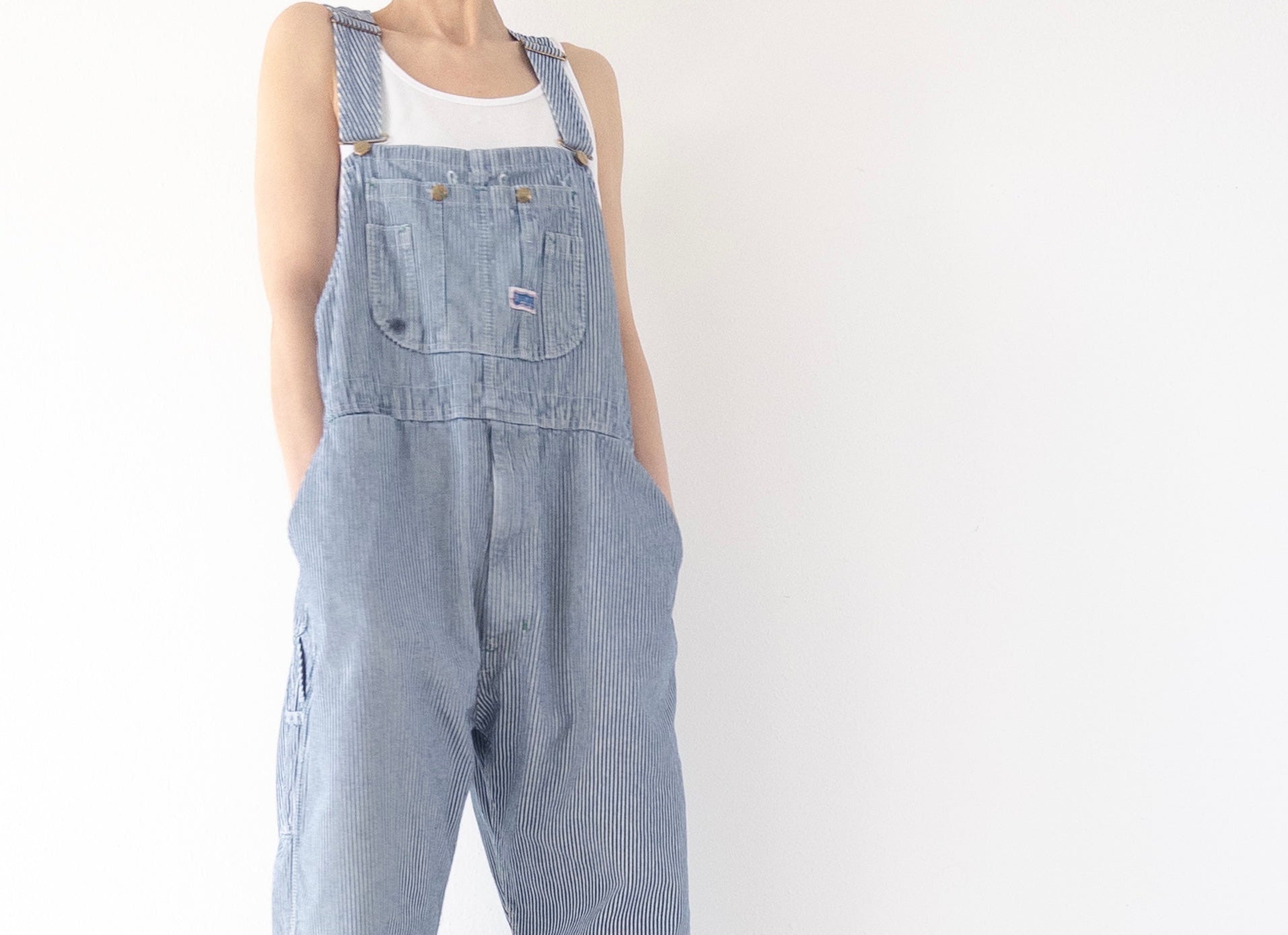 Gr. XL - XXL Big Smith Latzhose 90s Vintage