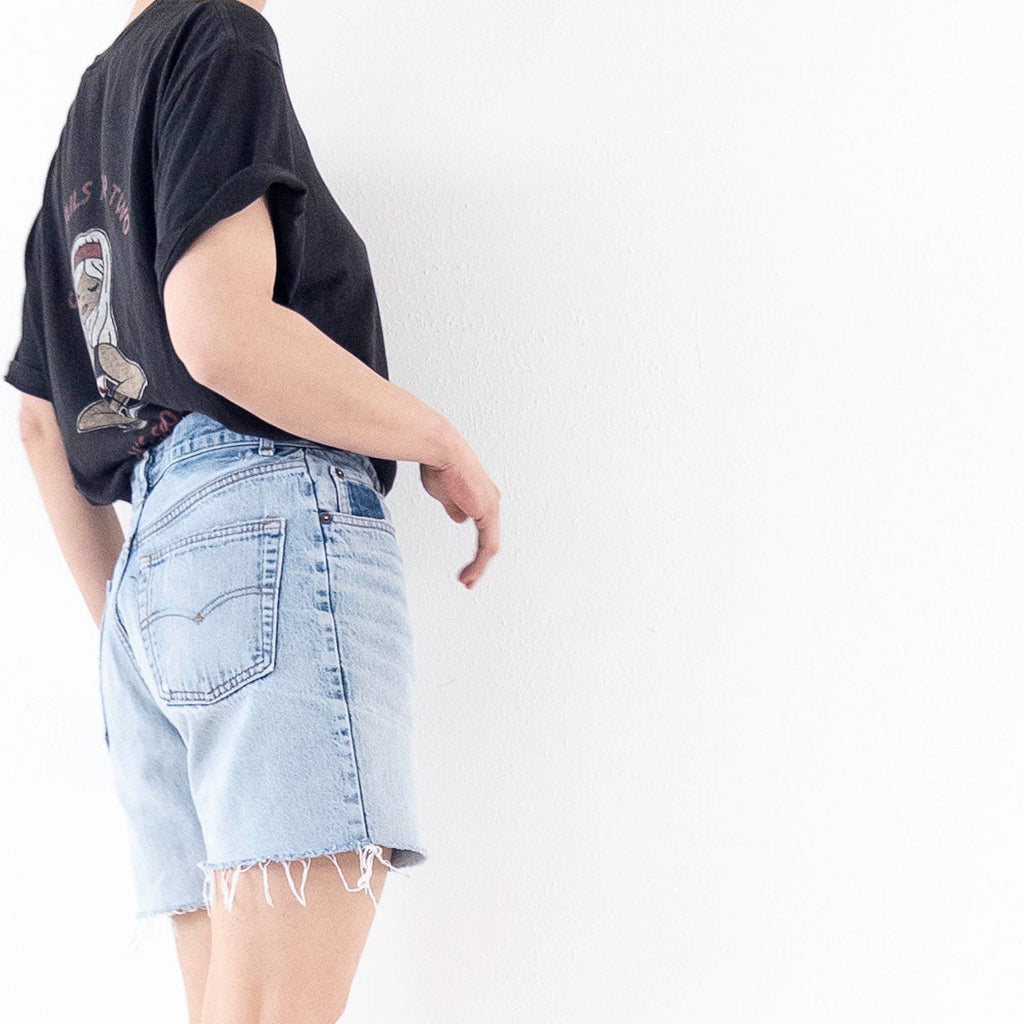 W29 - 30 Levis Shorts 80s Vintage Made in Belgium Reworked Cutoffs