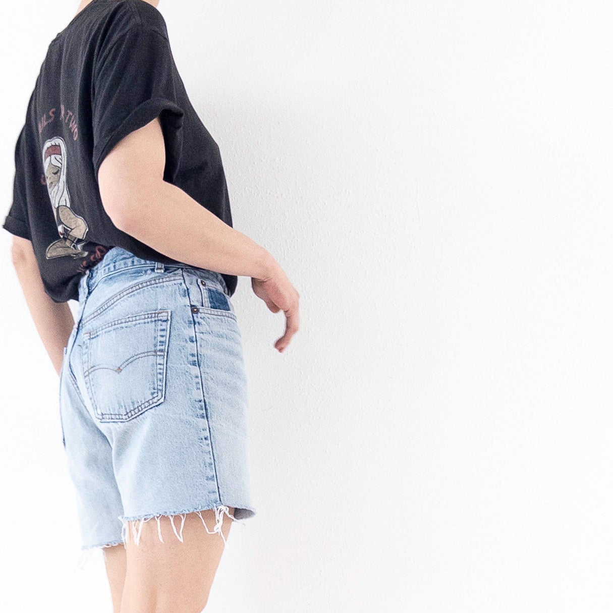 W29 - 30 Levis Shorts 80s Vintage Made in Belgium Reworked Cutoffs
