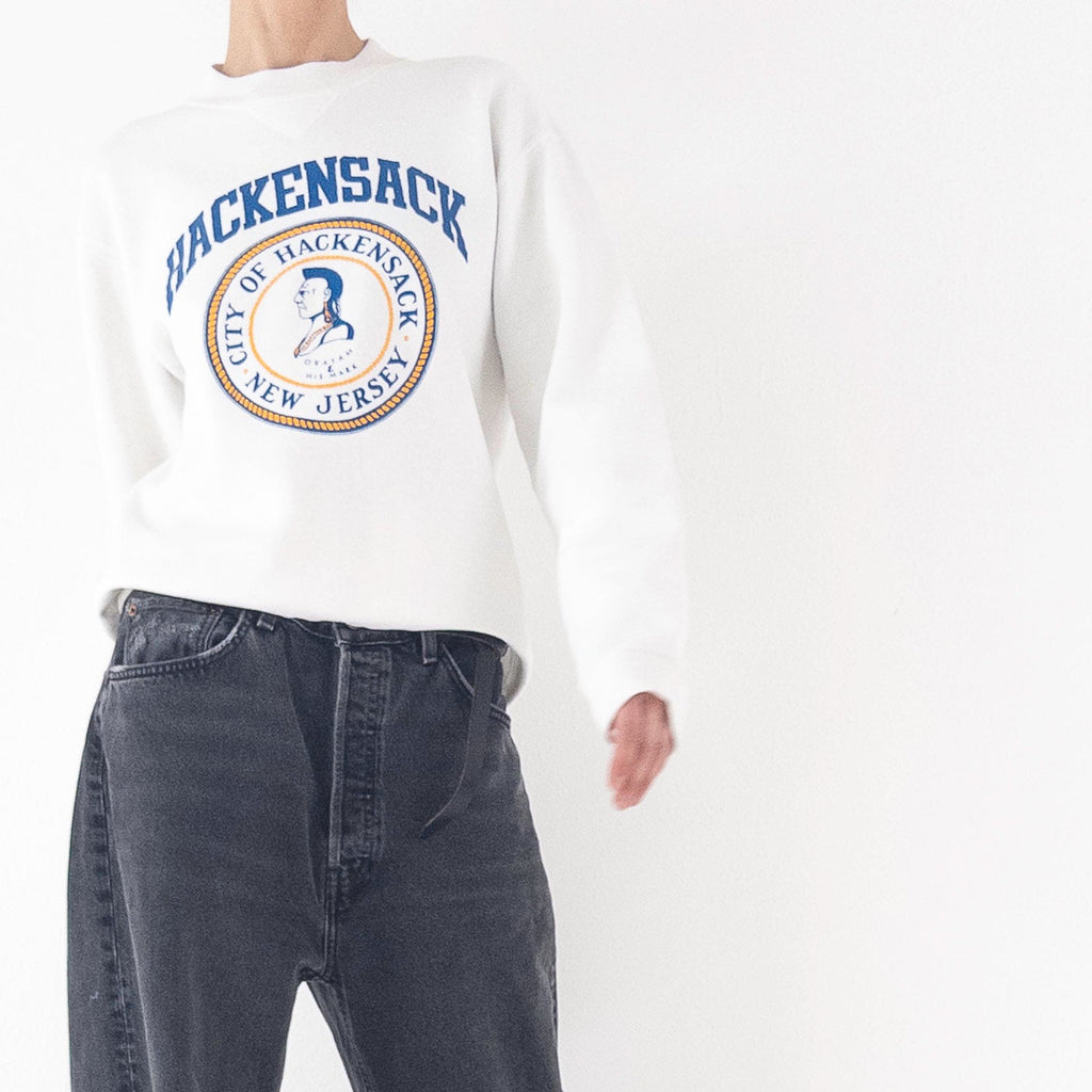 Gr.M Russell Athletic Hackensack New Jersey Crewneck 80s Vintage Made in USA