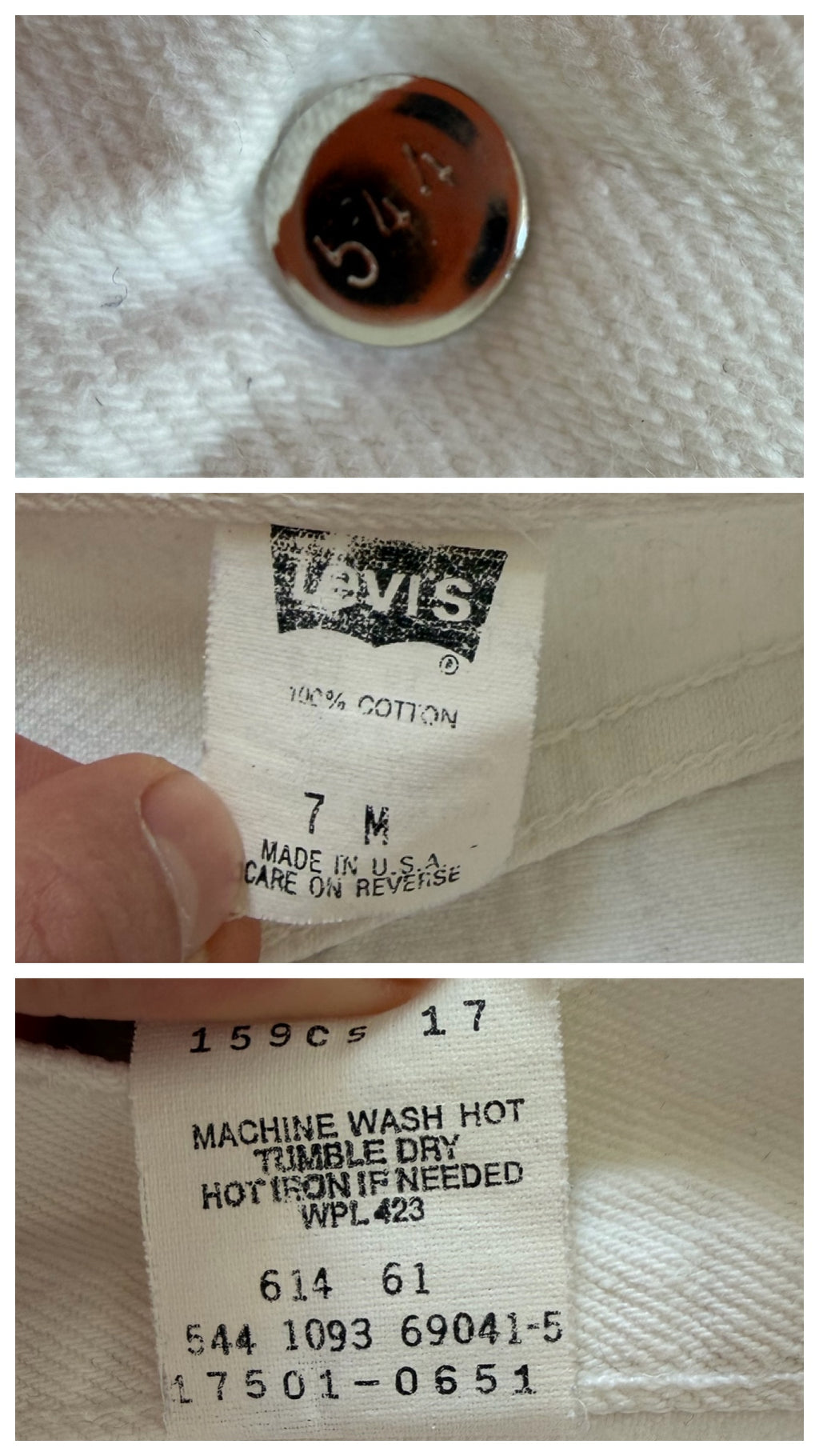 W26 -27 L36 Levis 501 90s Vintage Made in USA