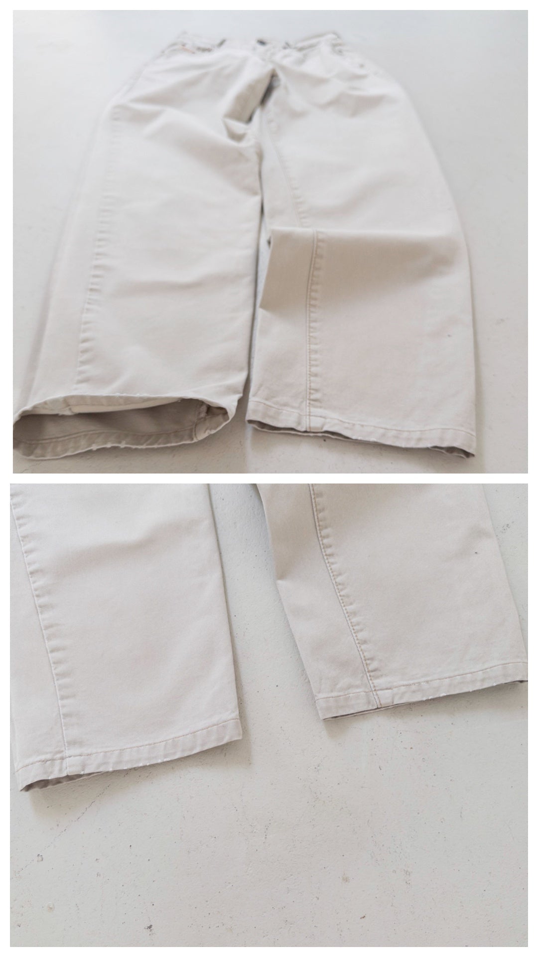 W28 L34 Diesel Hose High Waist | Beige Sand 80s 90s Vintage Mom Fit Made in Italy