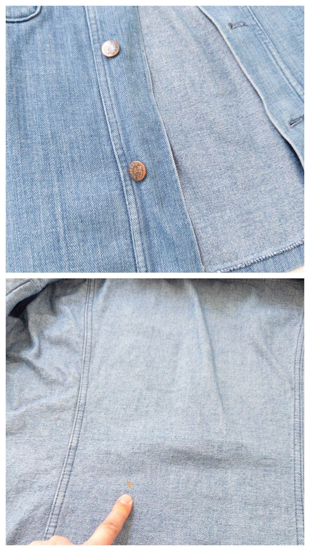 Gr. L Mustang Jeansjacke Jeanshemd 70s Vintage Made in Germany