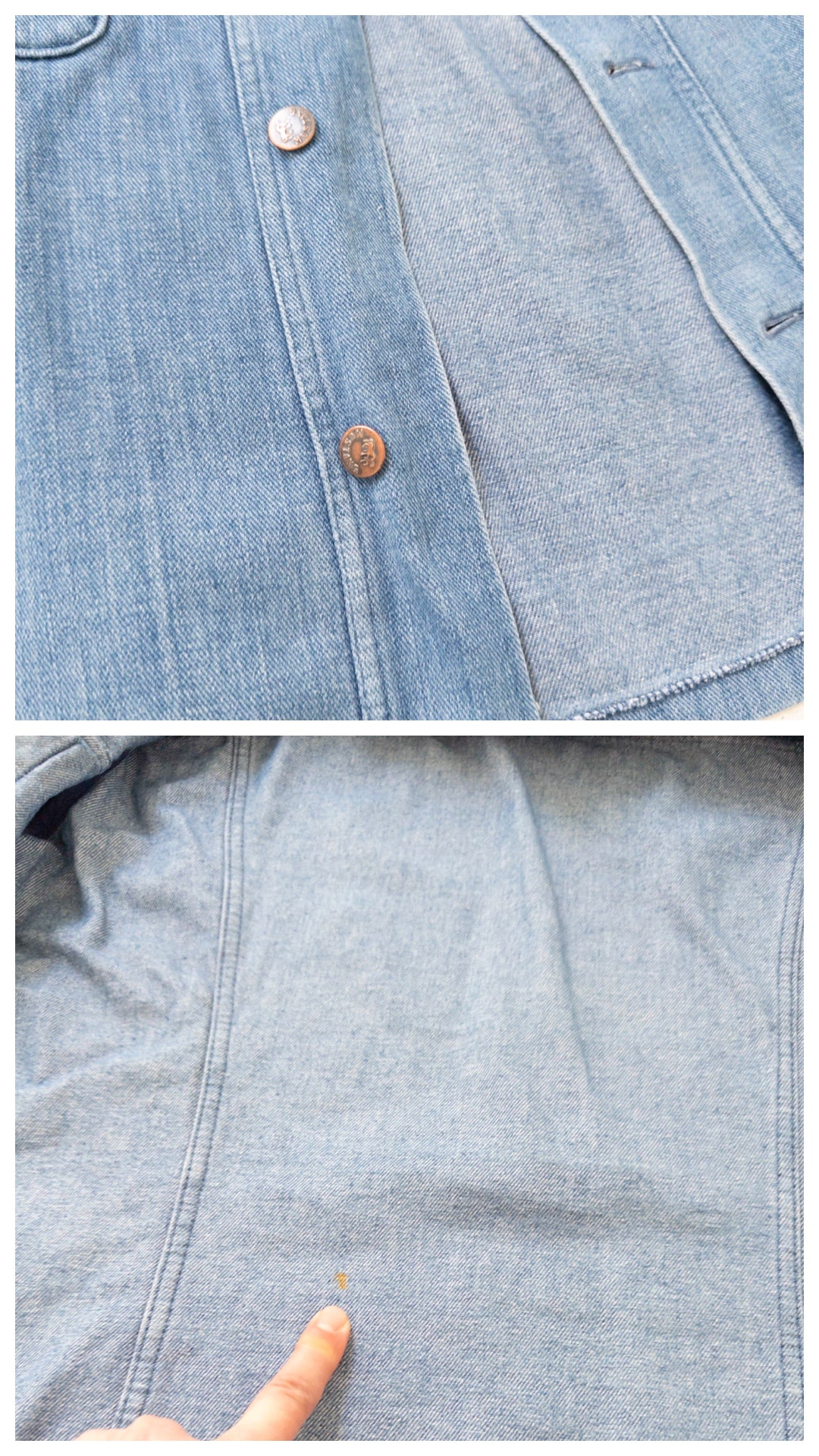 Gr. L Mustang Jeansjacke Jeanshemd 70s Vintage Made in Germany