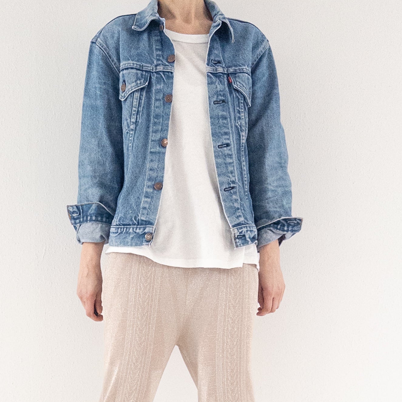 Gr. L Levis 505 Trucker Jacket 70s Vintage Made in USA