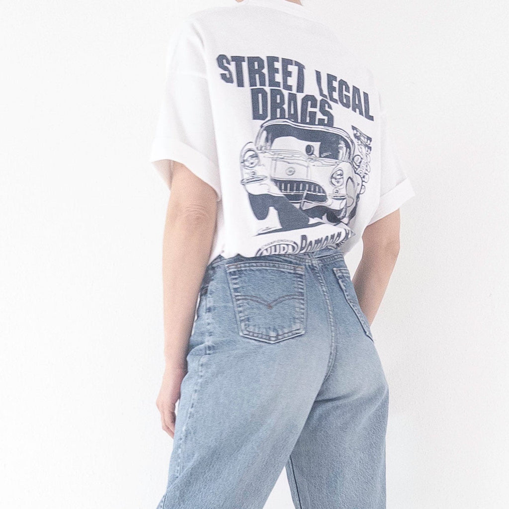 Gr. XL SS Sport Service Street Legal Drags Pomona Raceway T-Shirt – NHRA Graphic – 90s Vintage Made in USA