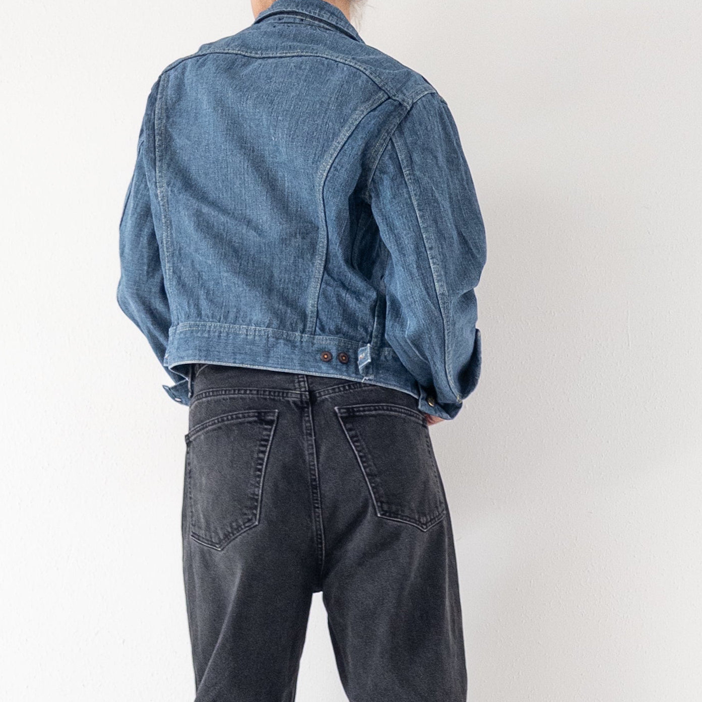 Gr. XS - S Lee Jeansjacke 70s Vintage Made in USA