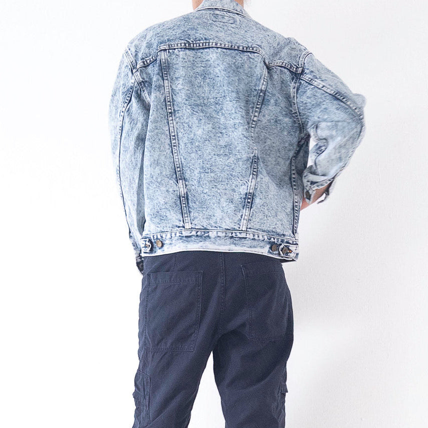 Gr. M - L Levis Acid Washed Trucker Jacket 80s Vintage Made in USA