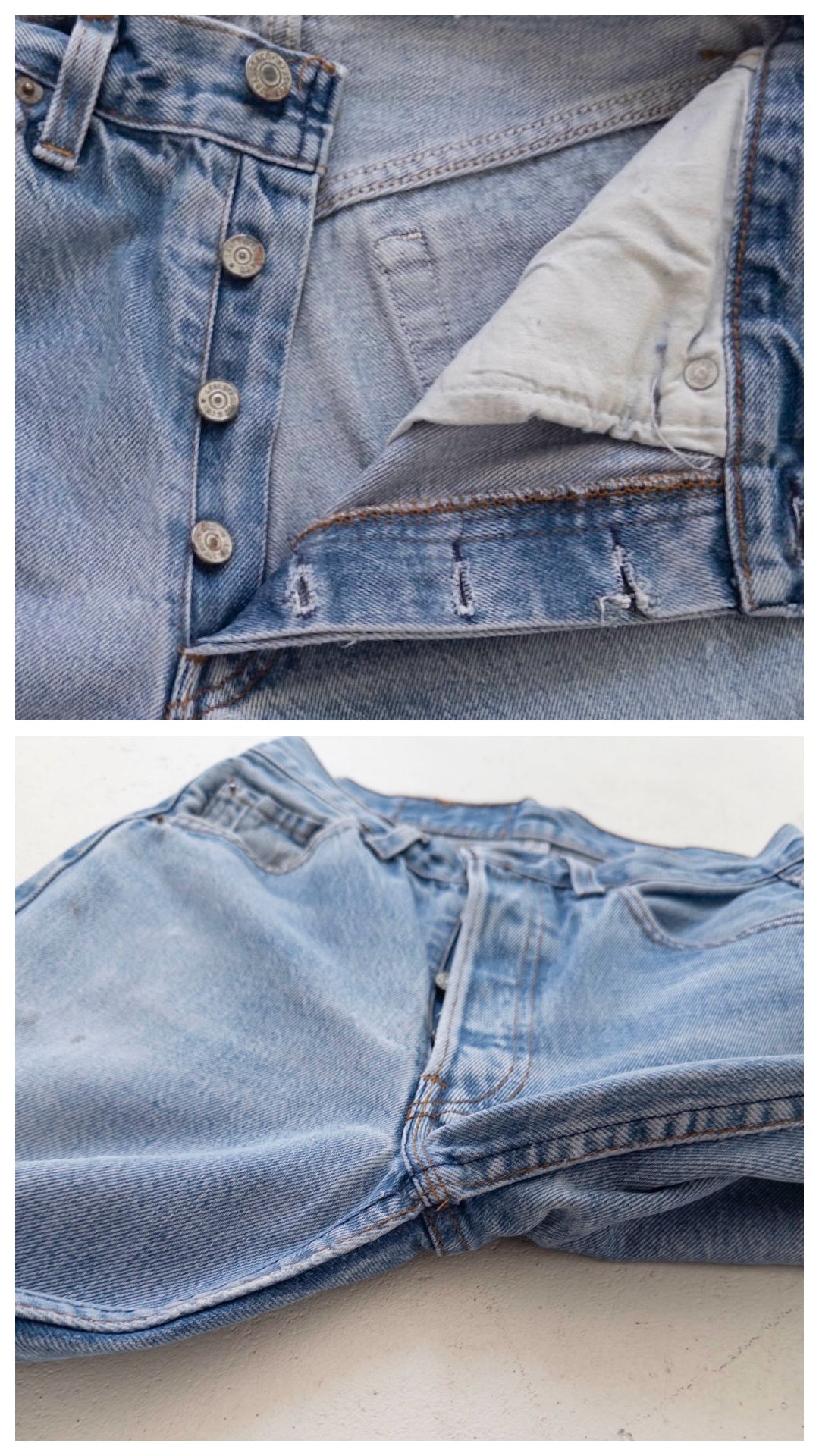 W25 -26 Levis 501 Shorts| Capri Cutoffs | 70s 80s Vintage Made in USA
