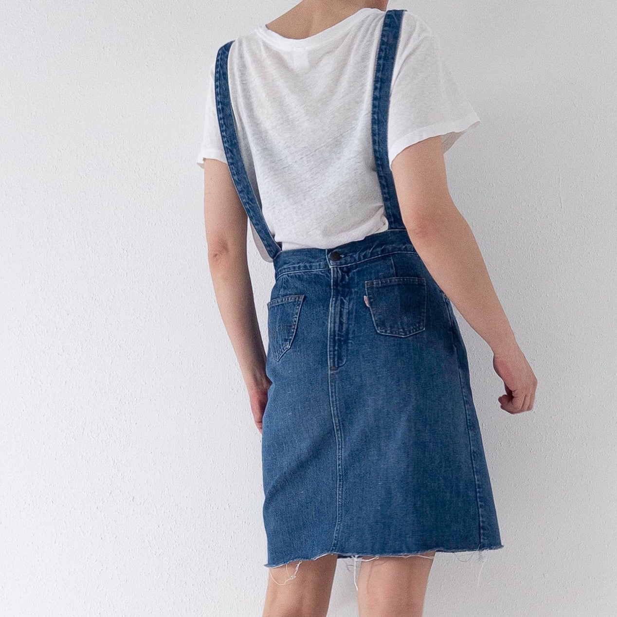 Gr. S Levis Latzkleid 60s 70s Vintage Made in USA