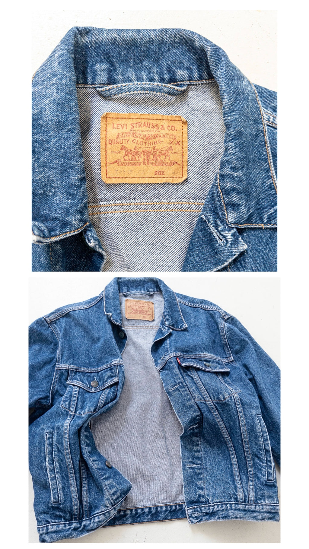 Gr. L - XL Levis 70503 Trucker Jacket 90s Vintage