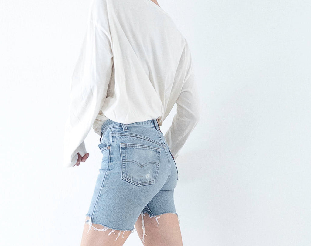 W25 - 26 Levis 501 Shorts| Cutoffs | 80s Vintage Made in USA