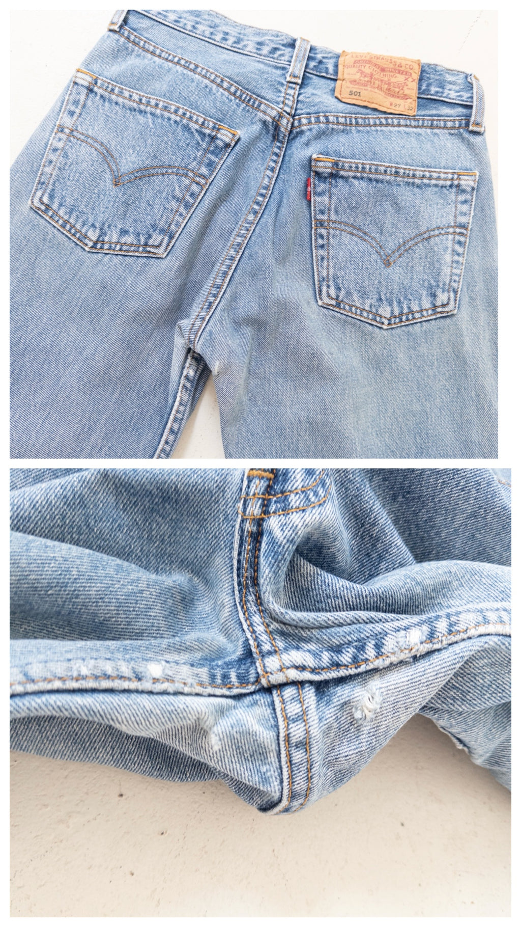 Gr. 25 Levis 501 90s Vintage Made in Poland Reworked