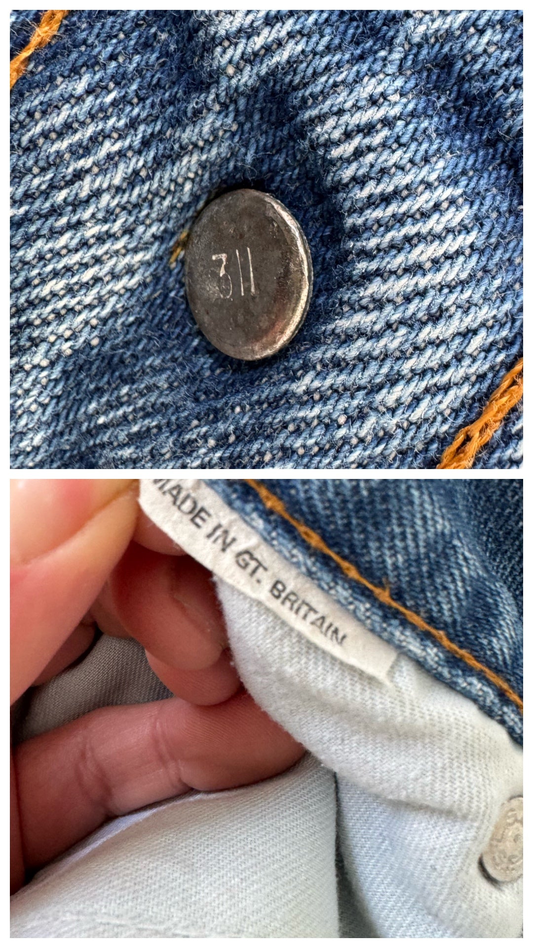 W30 Levis 631 80s Vintage Made in Great Britain