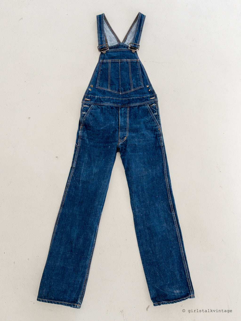 60s/70s Vintage Edwin Selvedge Latzhose