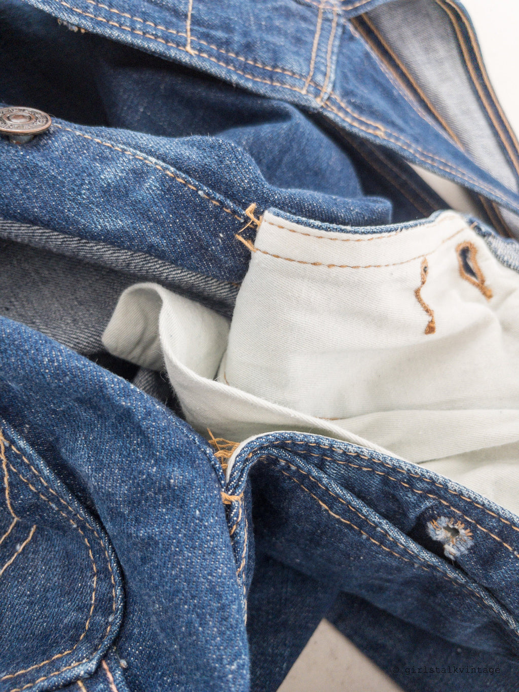 60s/70s Vintage Edwin Selvedge Latzhose