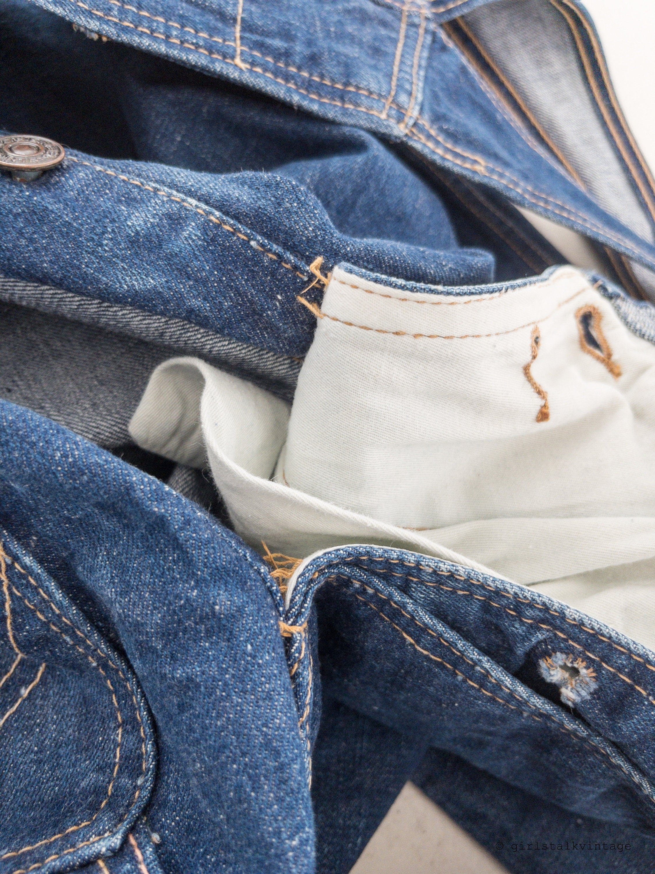 60s/70s Vintage Edwin Selvedge Latzhose