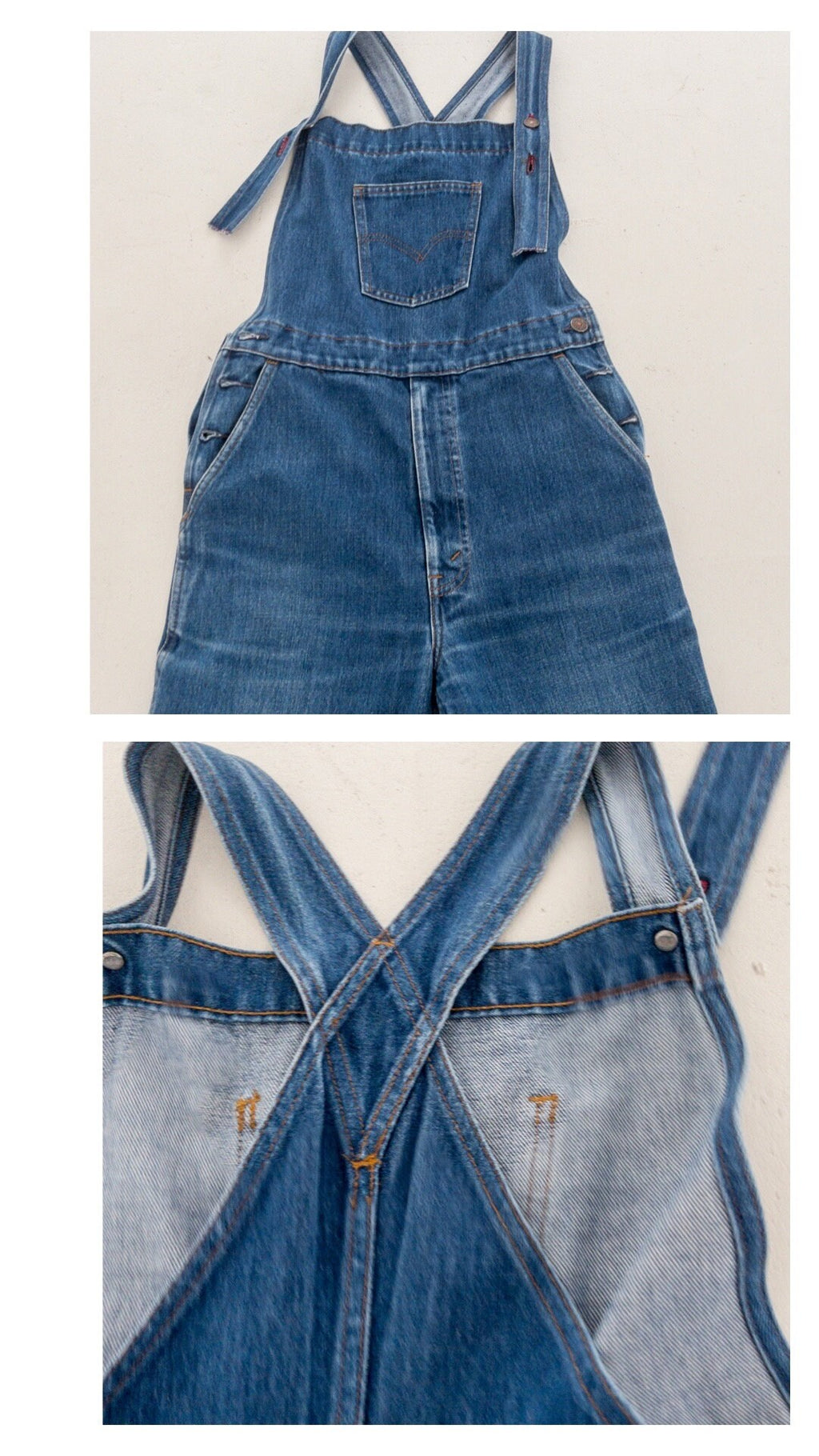 80s Vintage Levis Latzhose Gr. XS