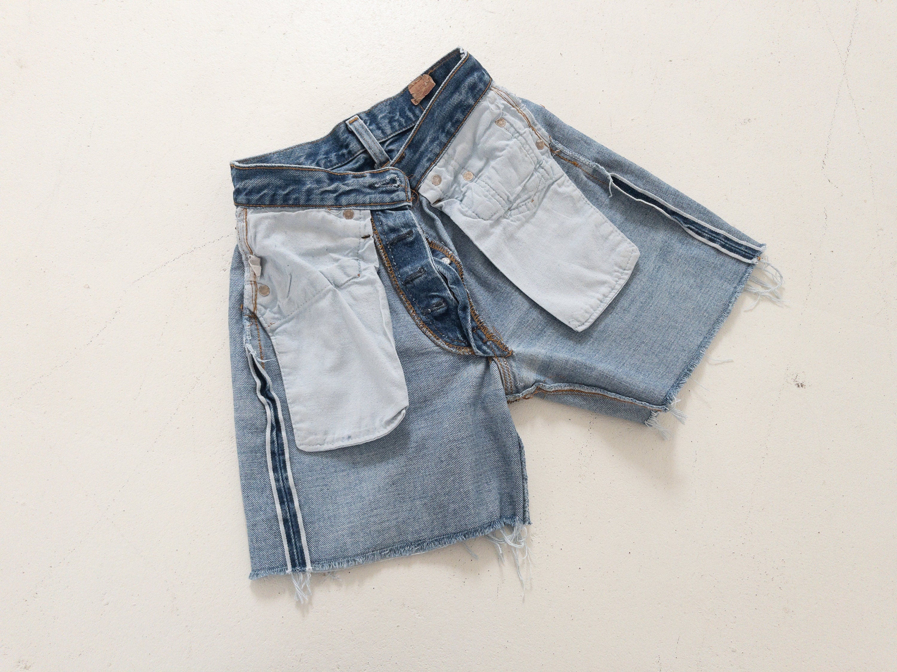 80s Vintage Levis 501 Selvedge Shorts Gr. 23 - 24