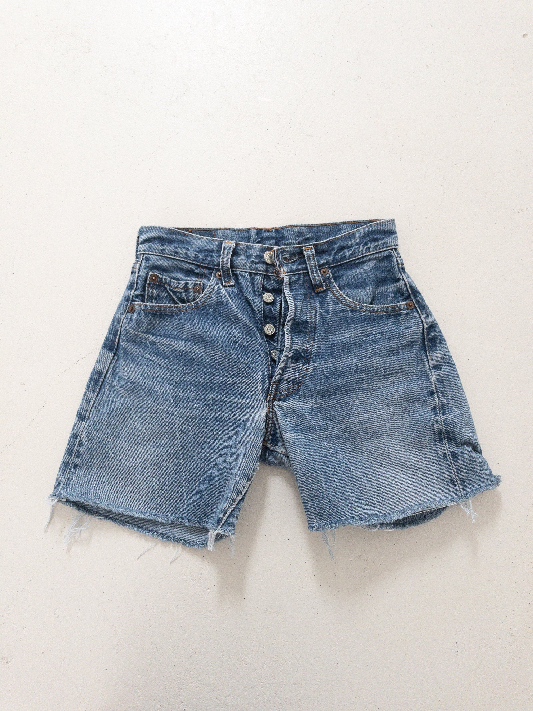 80s Vintage Levis 501 Selvedge Shorts Gr. 23 - 24