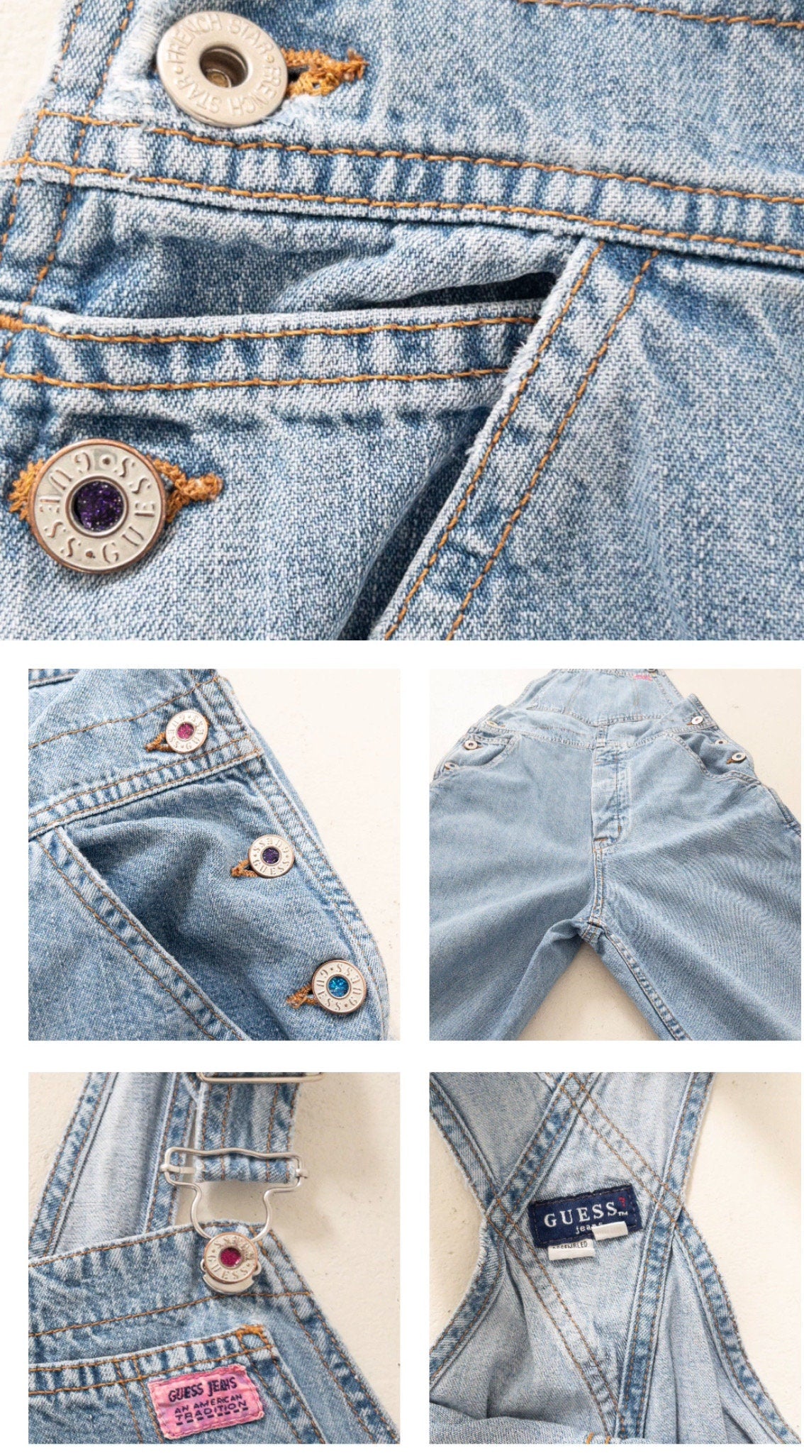 90s Vintage Guess Lazhose Gr. S