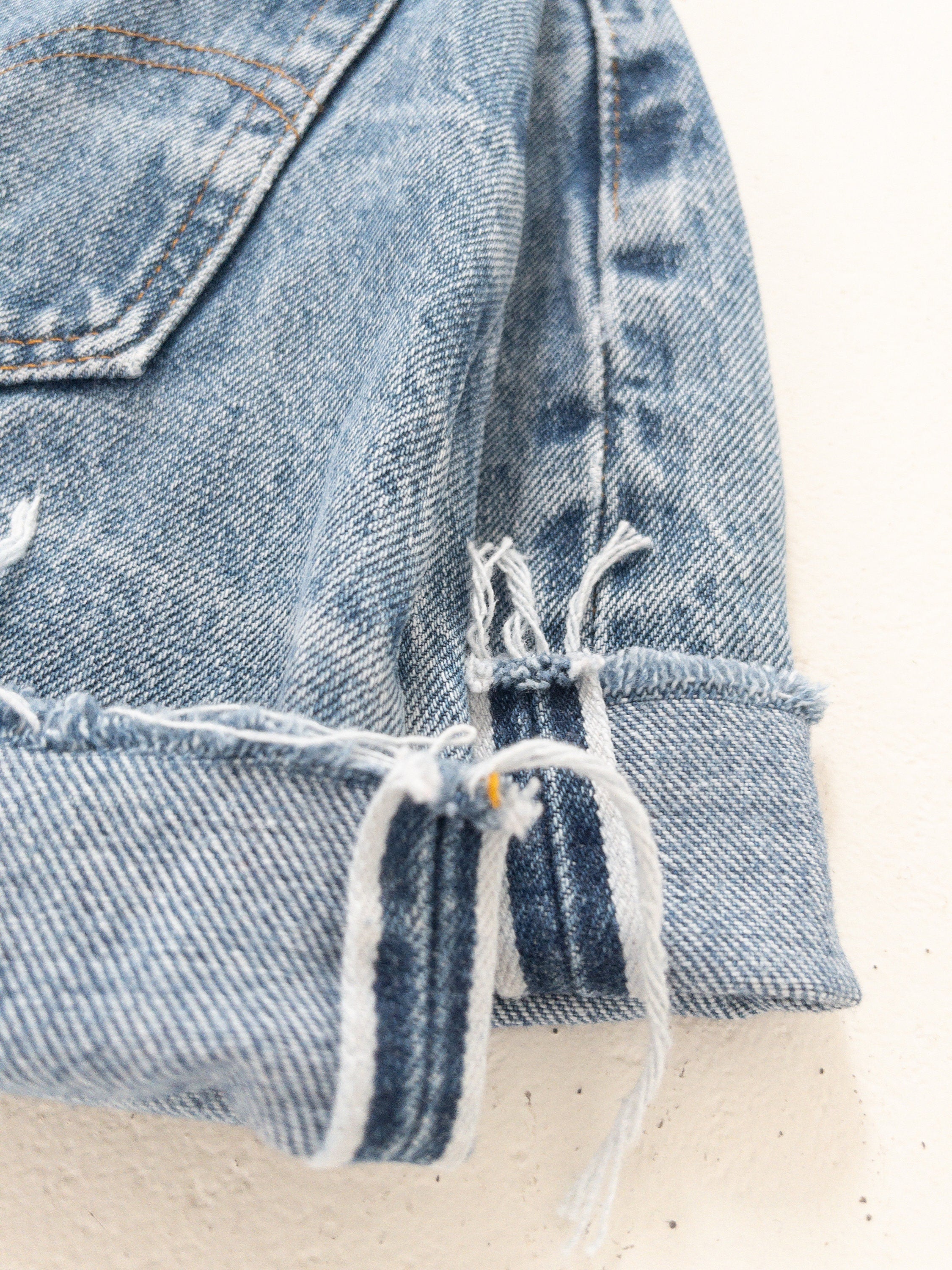 80s Vintage Levis 501 Selvedge Shorts Gr. 23 - 24