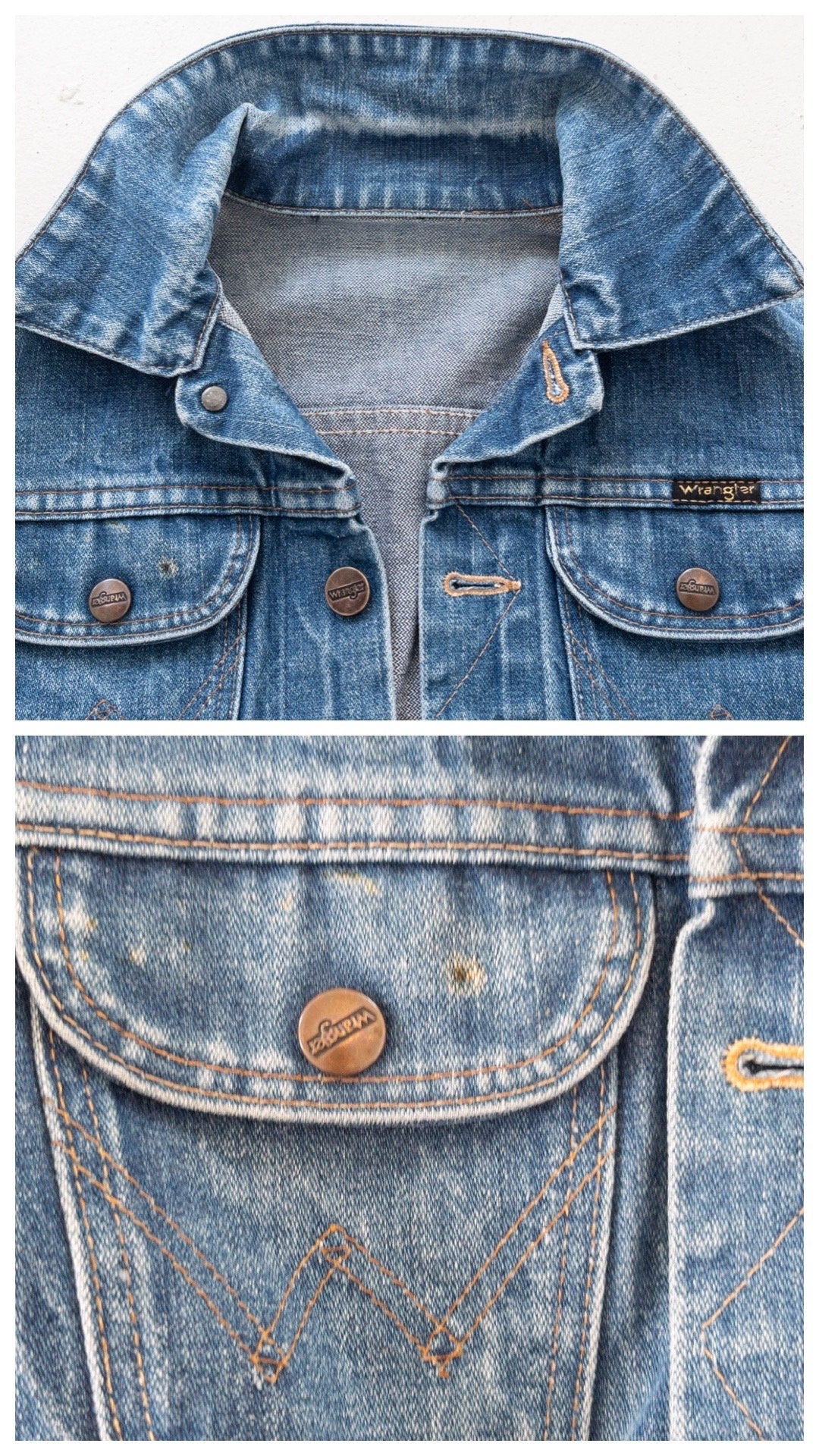 70s Vintage Wrangler Jeansjacke Gr. XXS - XS